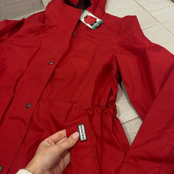 NWT Hunter hooded zipper closure rain coat size XL - Picture 5 of 8